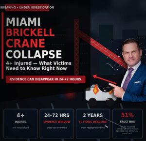 Crane Collapse in Miami's Brickell Neighborhood Injures Four: What Victims Need to Know Right Now