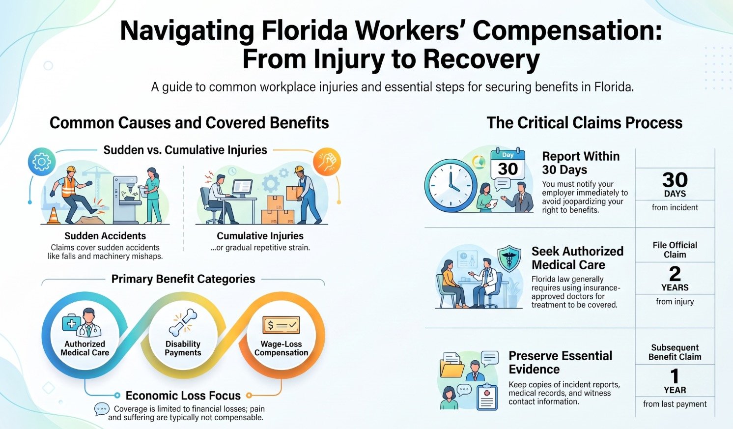 Florida Workers Comp Damage Types & Causes Injury Lawyer