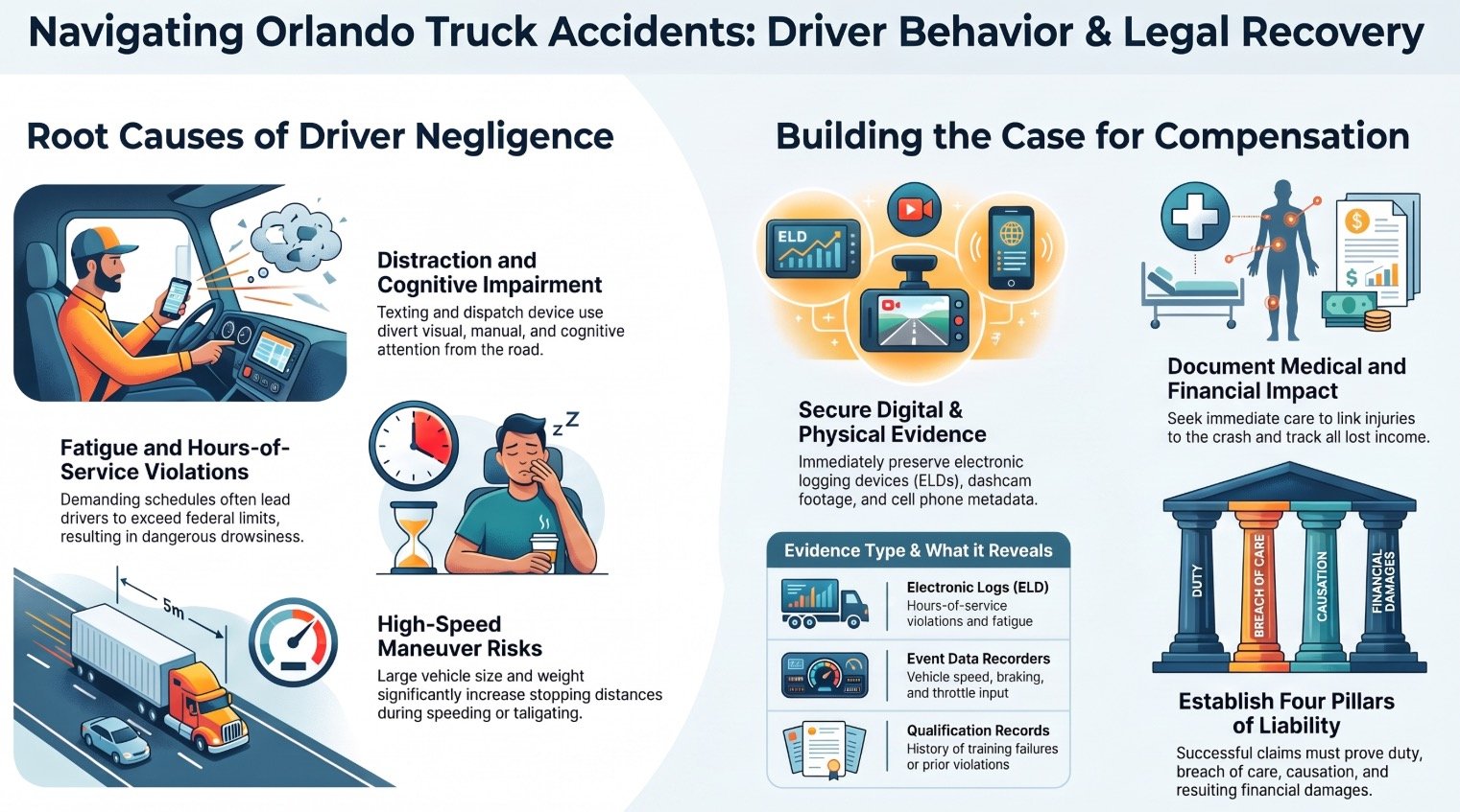 Orlando Truck Accident Driver Behavior Lawyer