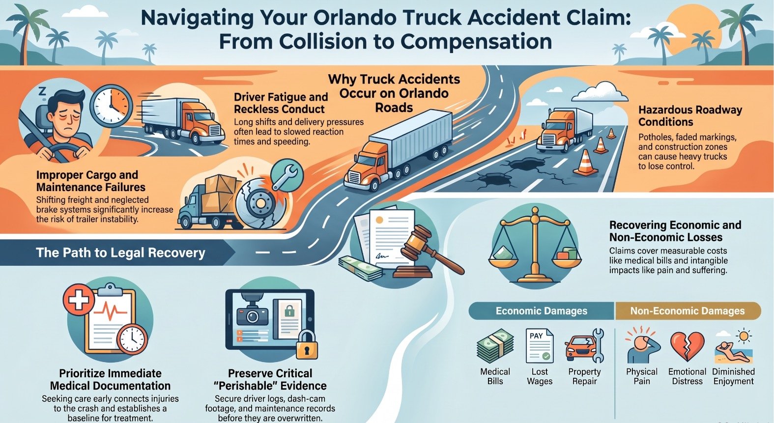 Orlando Truck Accident Roads & Highways Lawyer