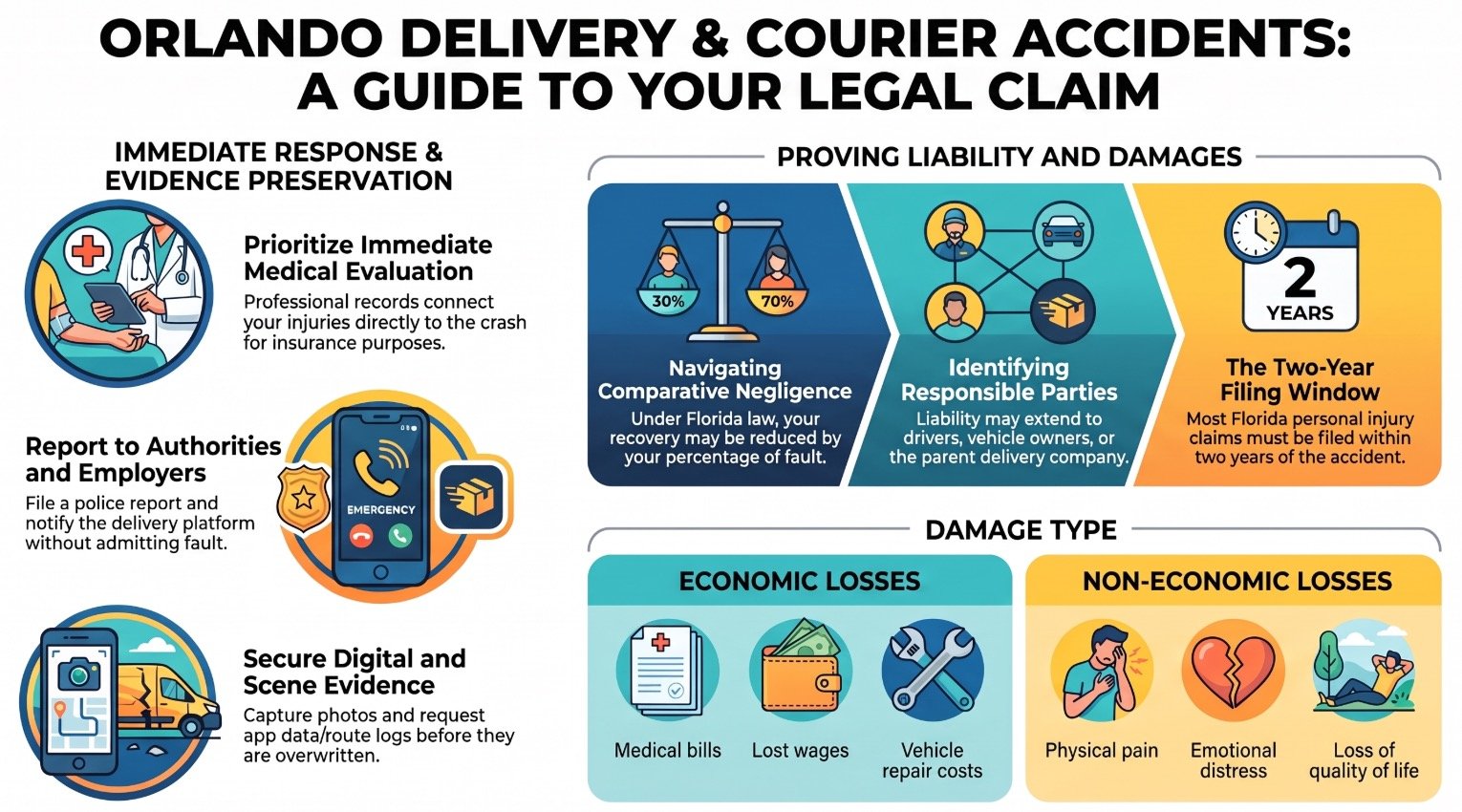 Orlando Car Accident Delivery & Courier Lawyer