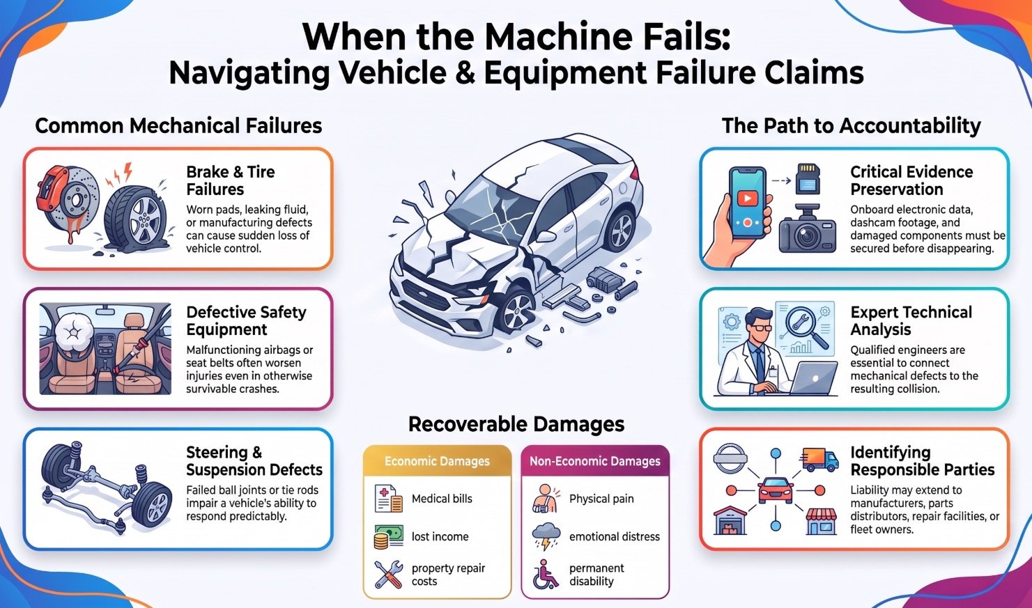 Orlando Car Accident Vehicle & Equipment Failures Lawyer
