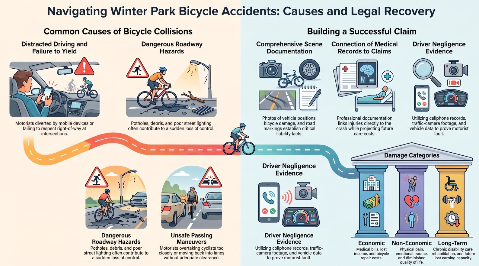 Winter Park Bicycle Accident Causes Lawyer