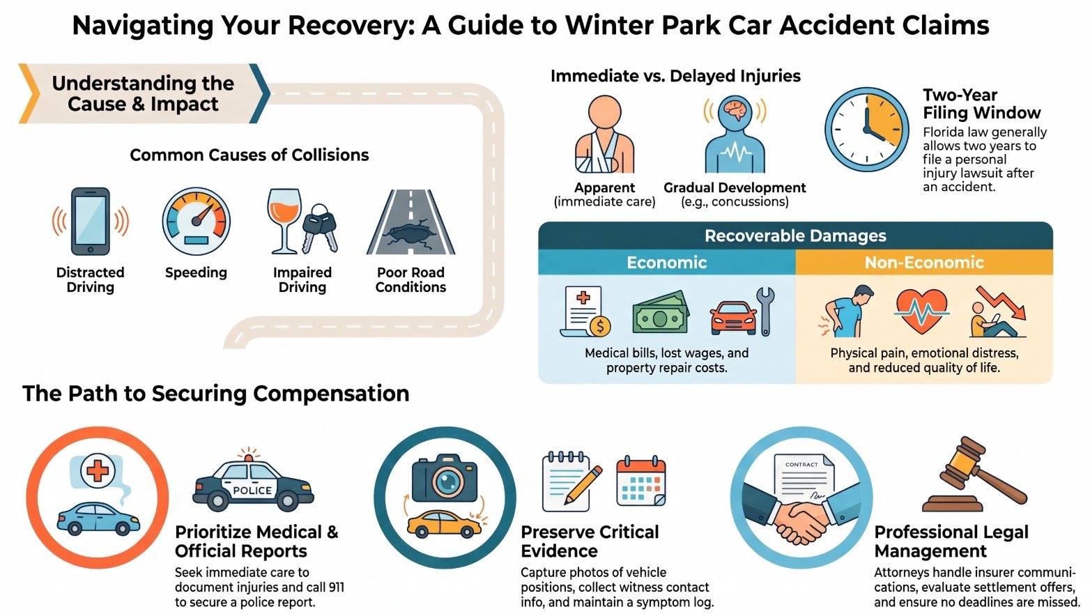 Abogado de Lesiones por Accidentes Automovilísticos en Winter Park