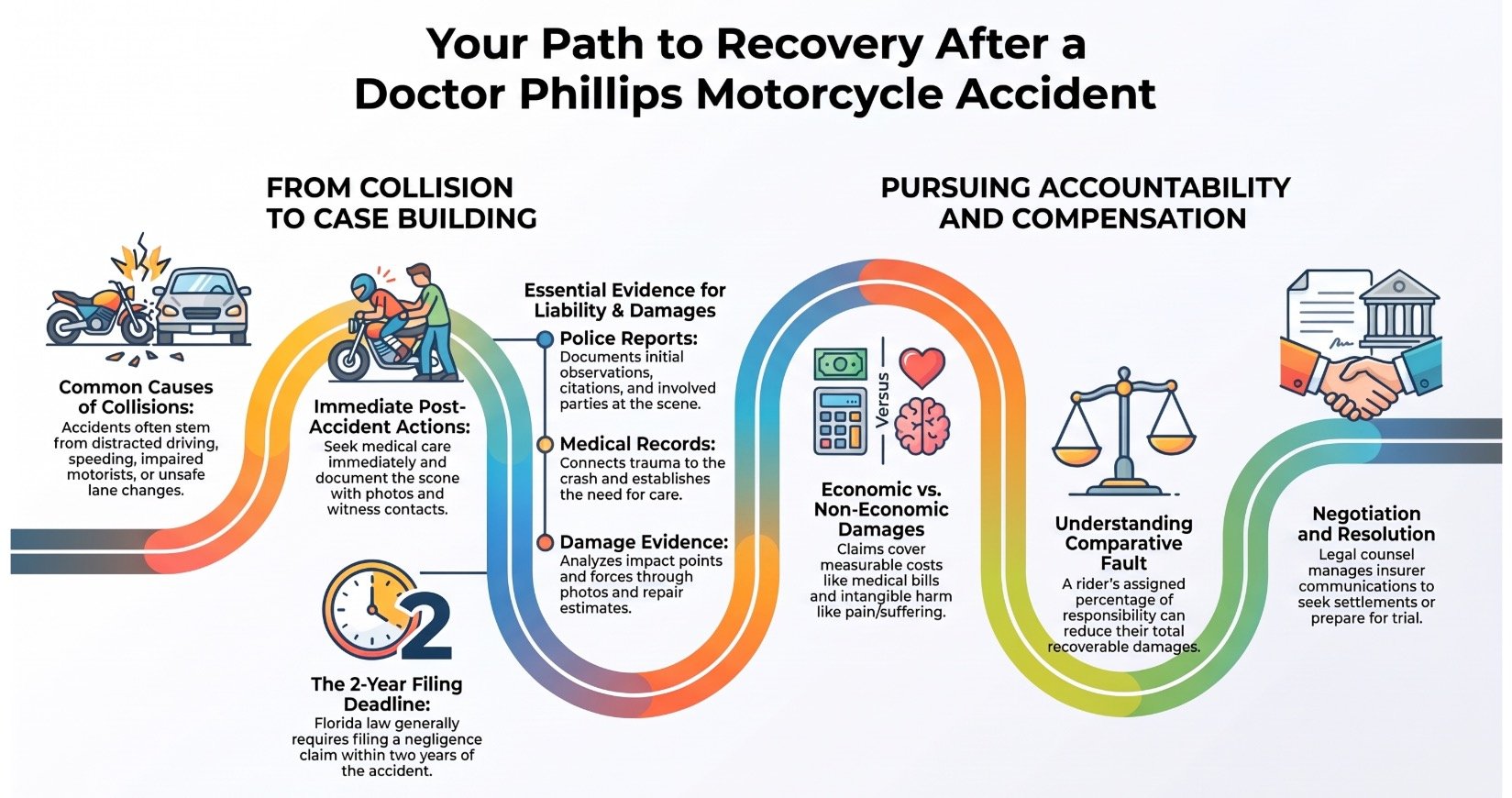 Doctor Phillips Motorcycle Accident Causes Lawyer
