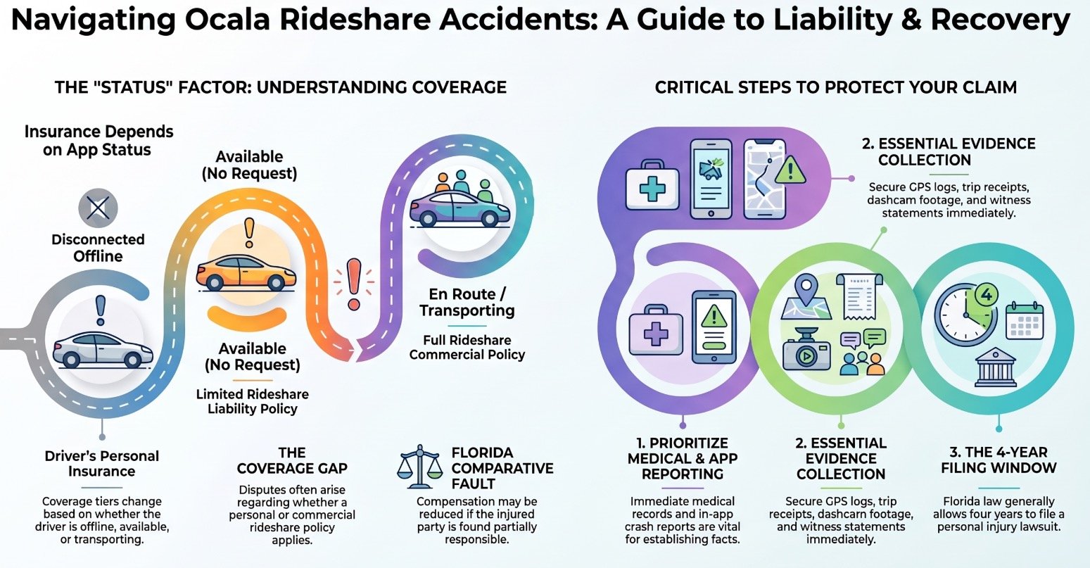 Abogado de Accidentes de Rideshare en Ocala