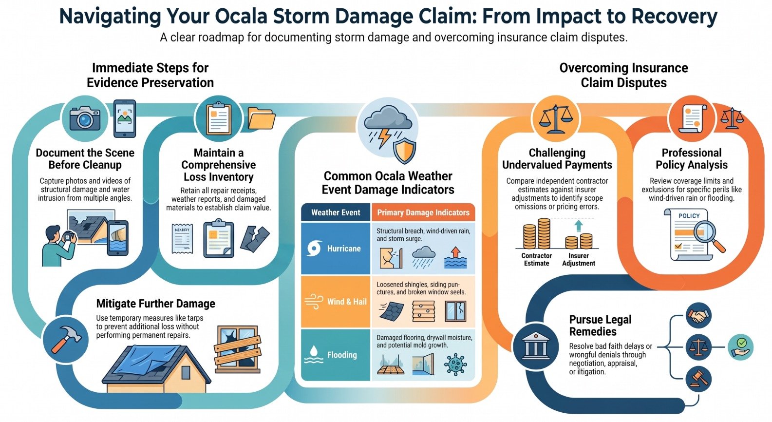 Abogado de Daños por Tormentas y Clima en Ocala