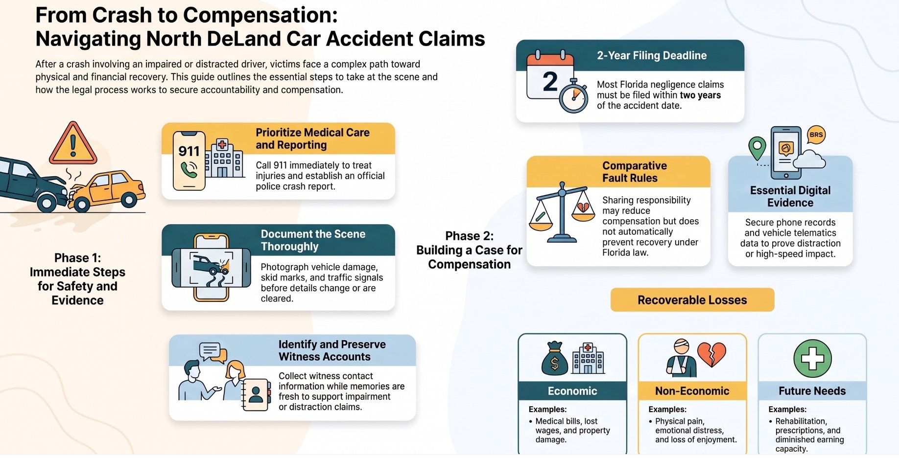 North Deland Car Accident Impaired & Distracted Driving Lawyer