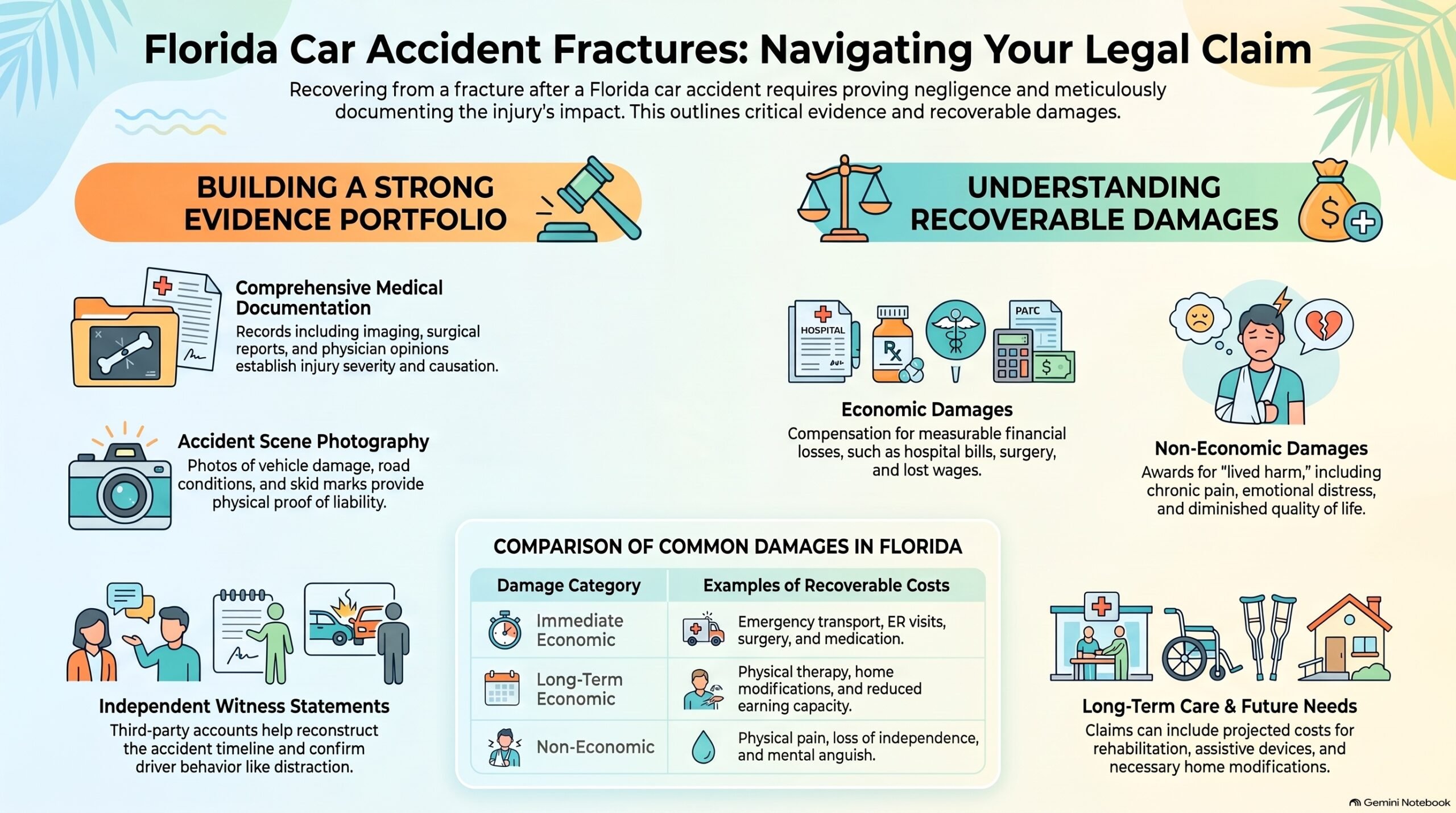 Florida Car Accident Fracture Claims