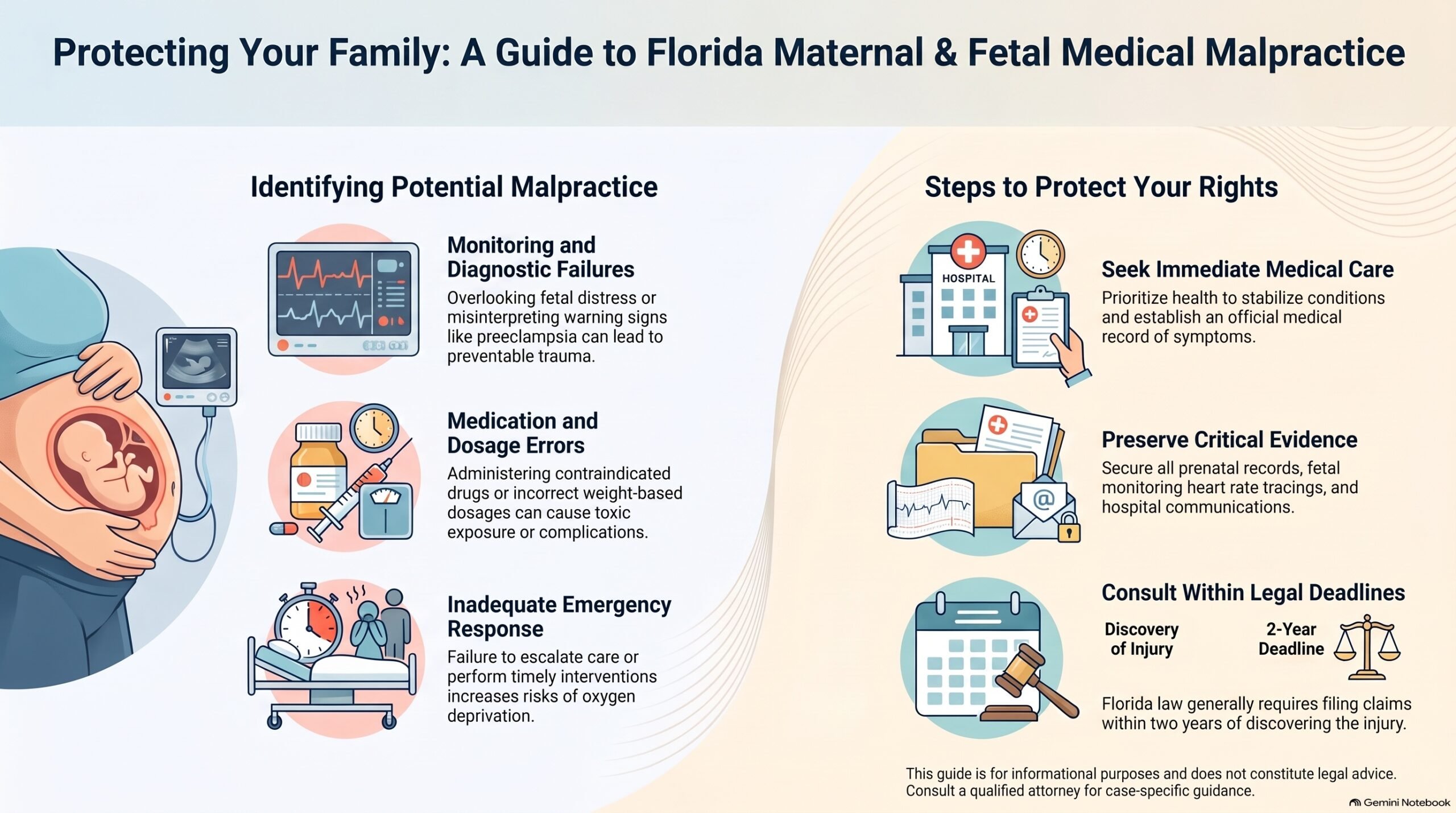 Guía Legal de Negligencia Fetal de Florida