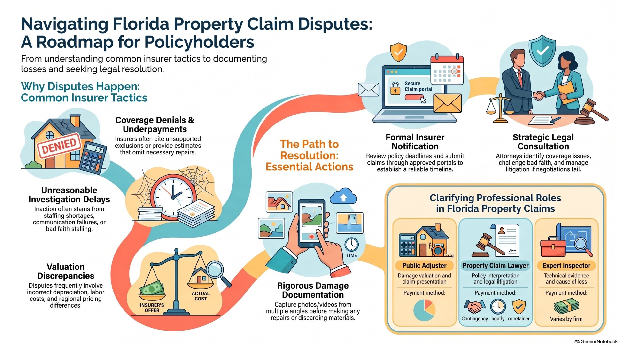 Hoja de Ruta de Disputa de Reclamaciones de Propiedad de Florida