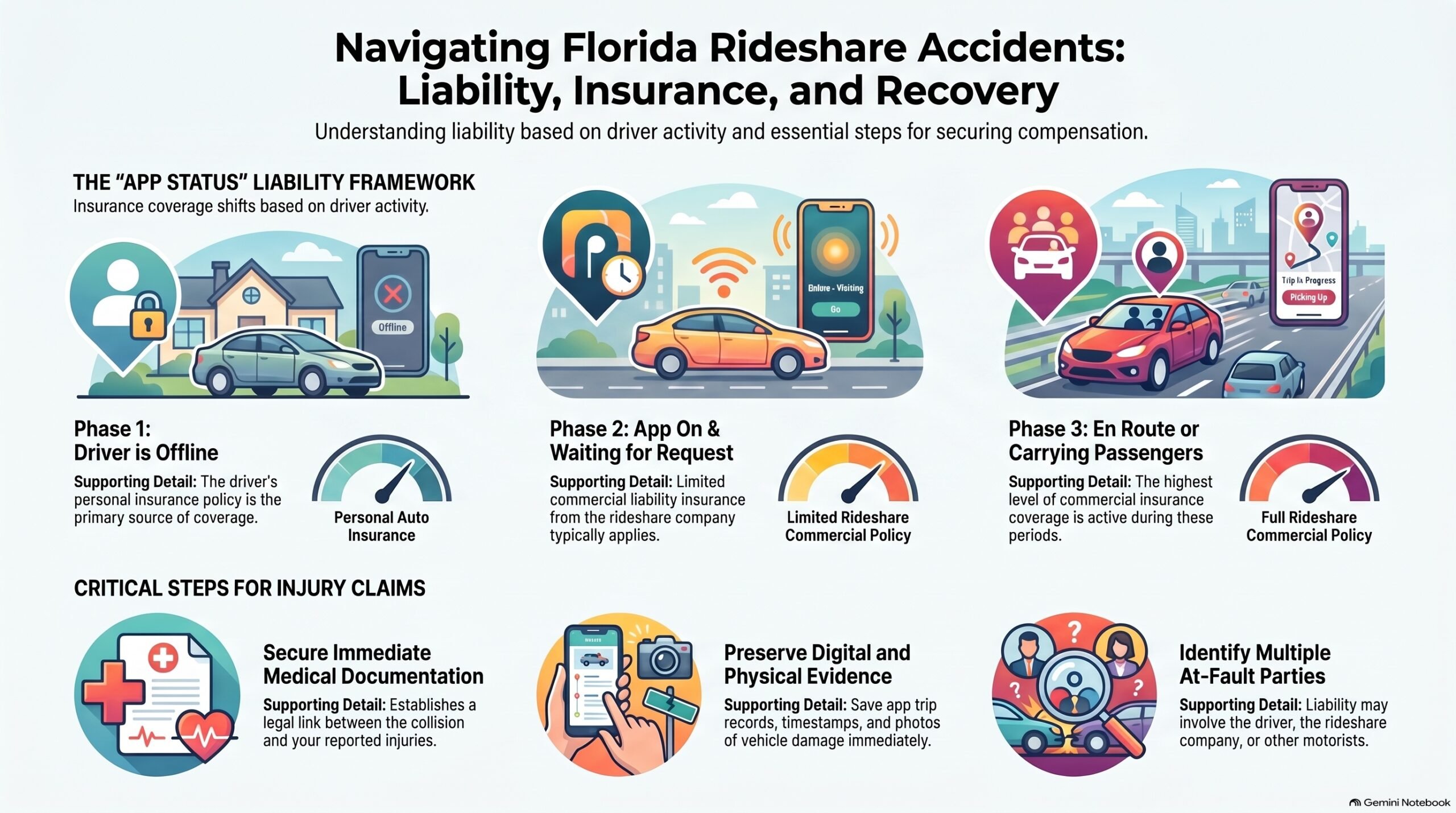 Florida Rideshare Liability and Recovery
