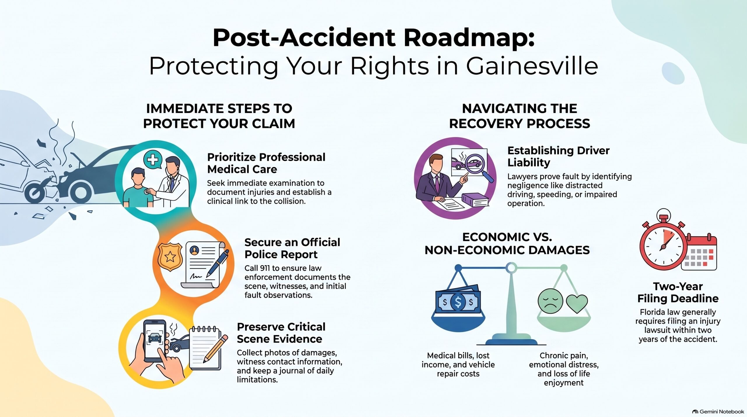 Mapa Legal Post-Accidente de Gainesville