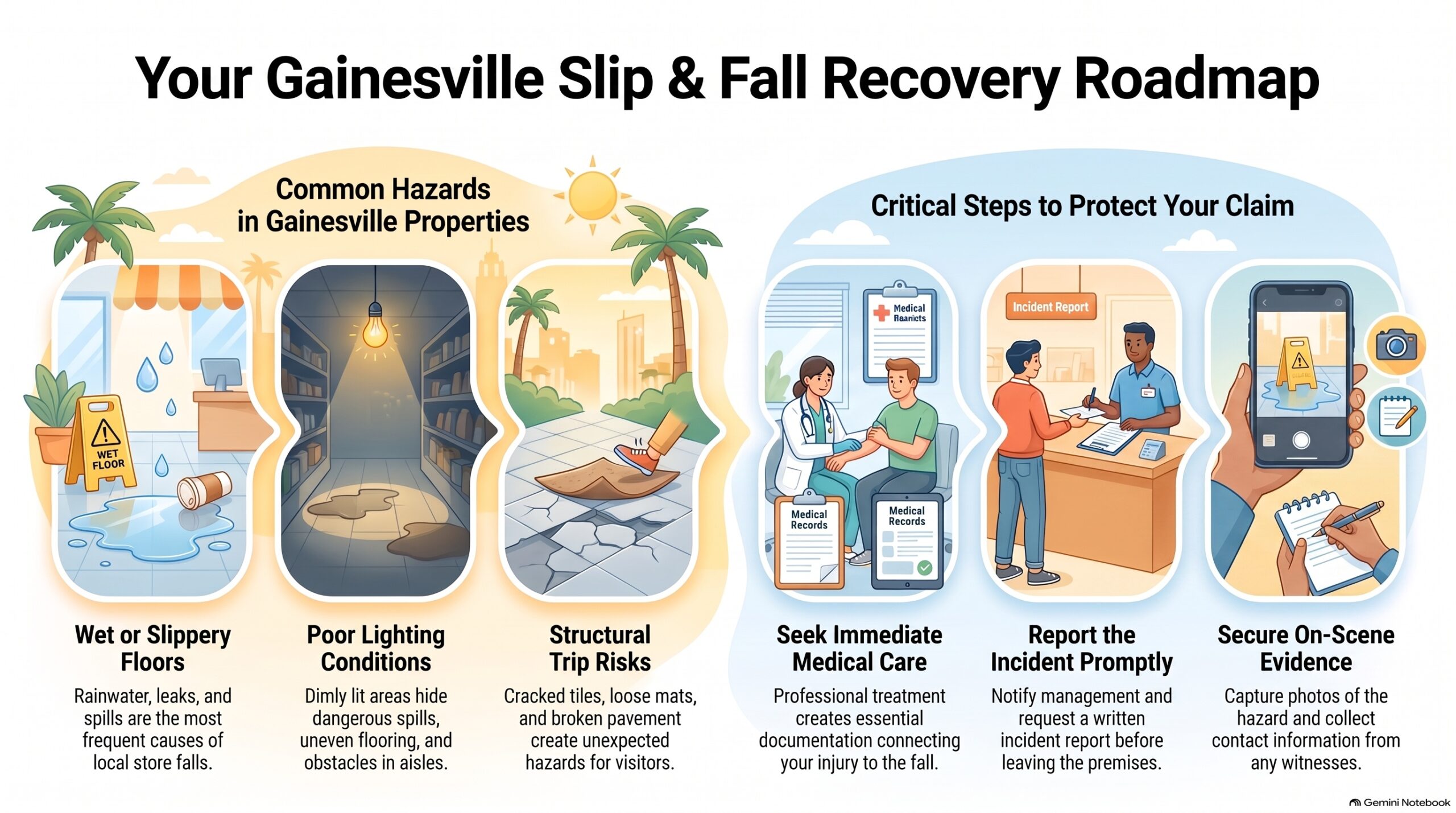 Gainesville Slip and Fall Roadmap
