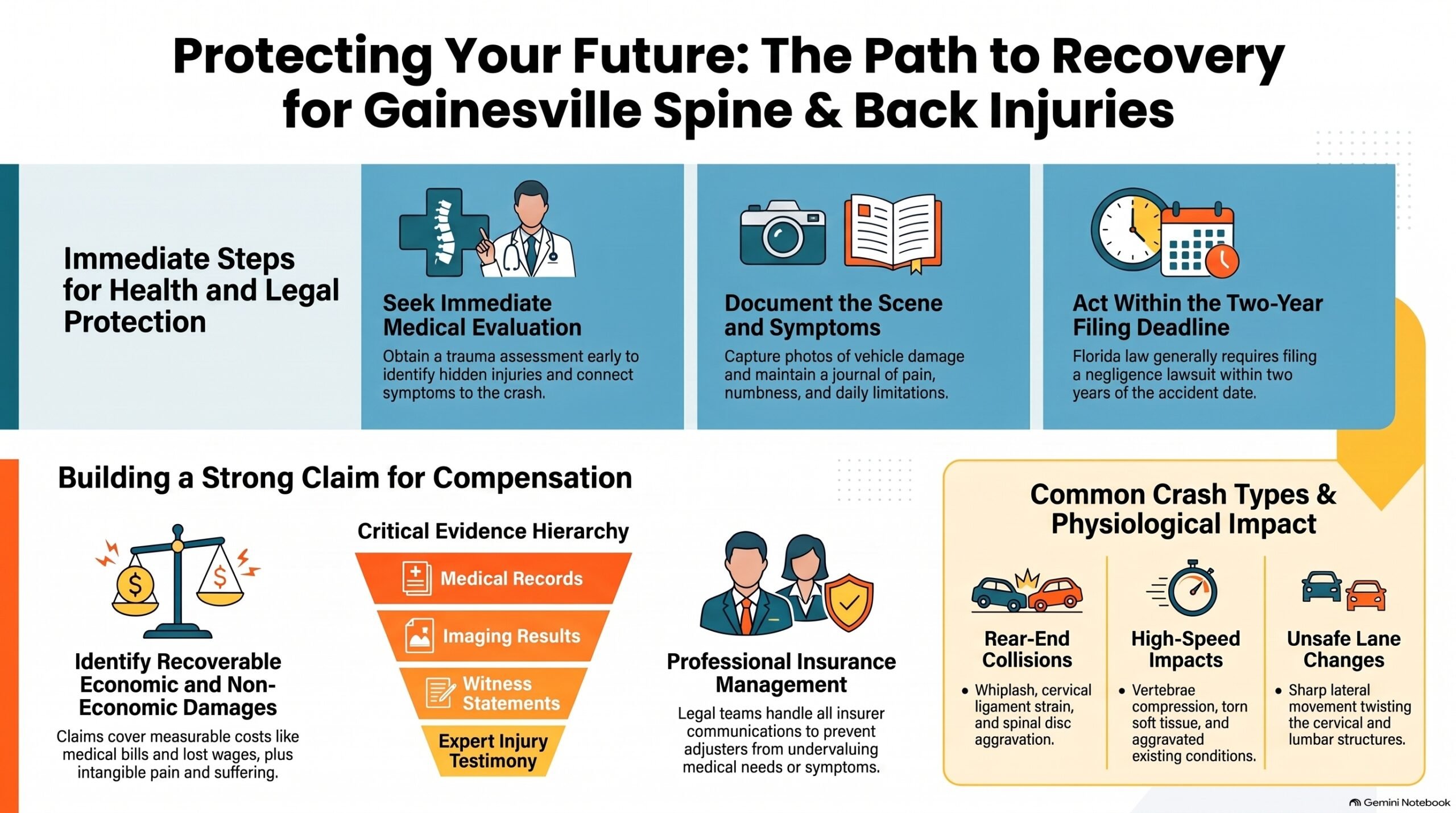 Gainesville Spine Injury Recovery Path