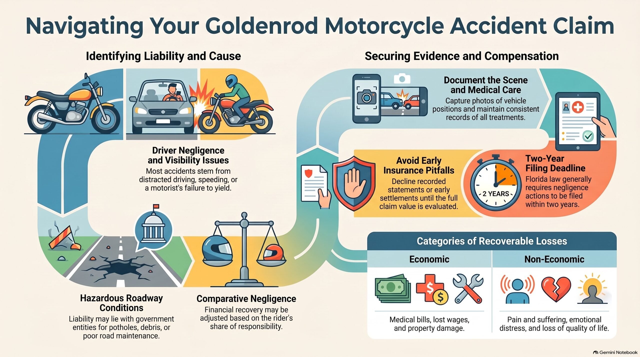 Goldenrod Motorcycle Accident Claim Guide