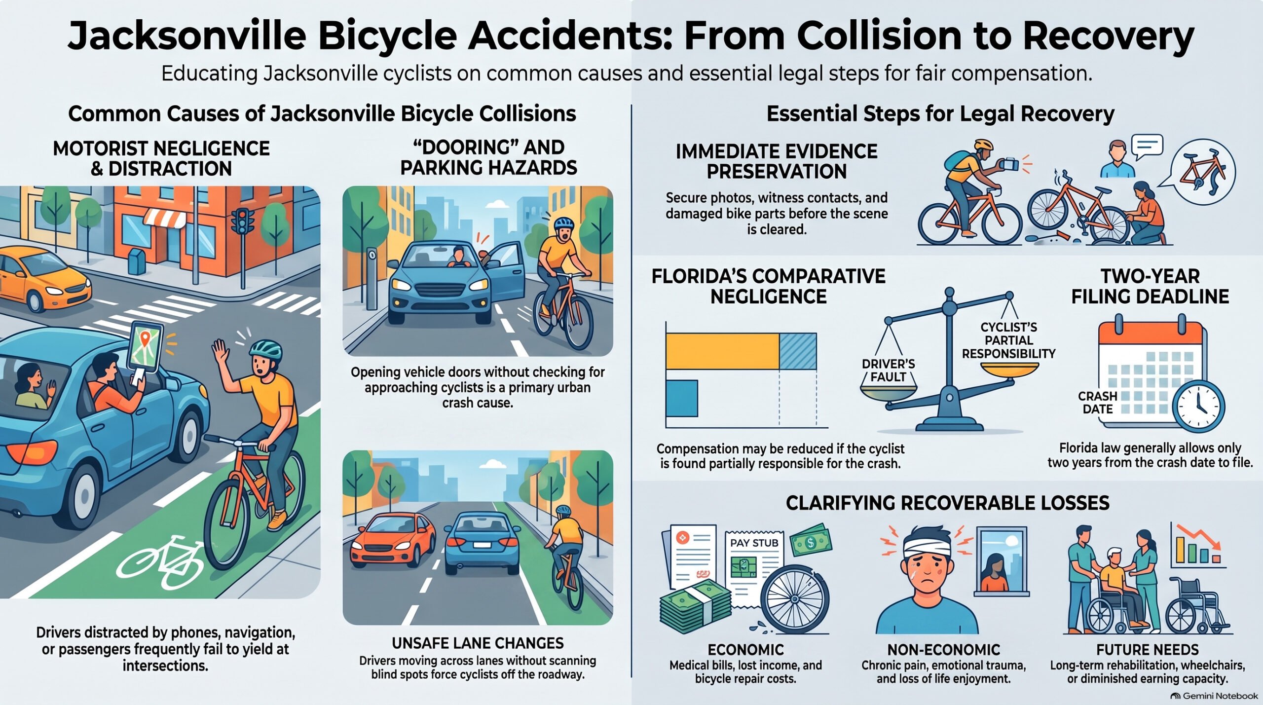 Guía de Información sobre Accidentes de Bicicleta en Jacksonville