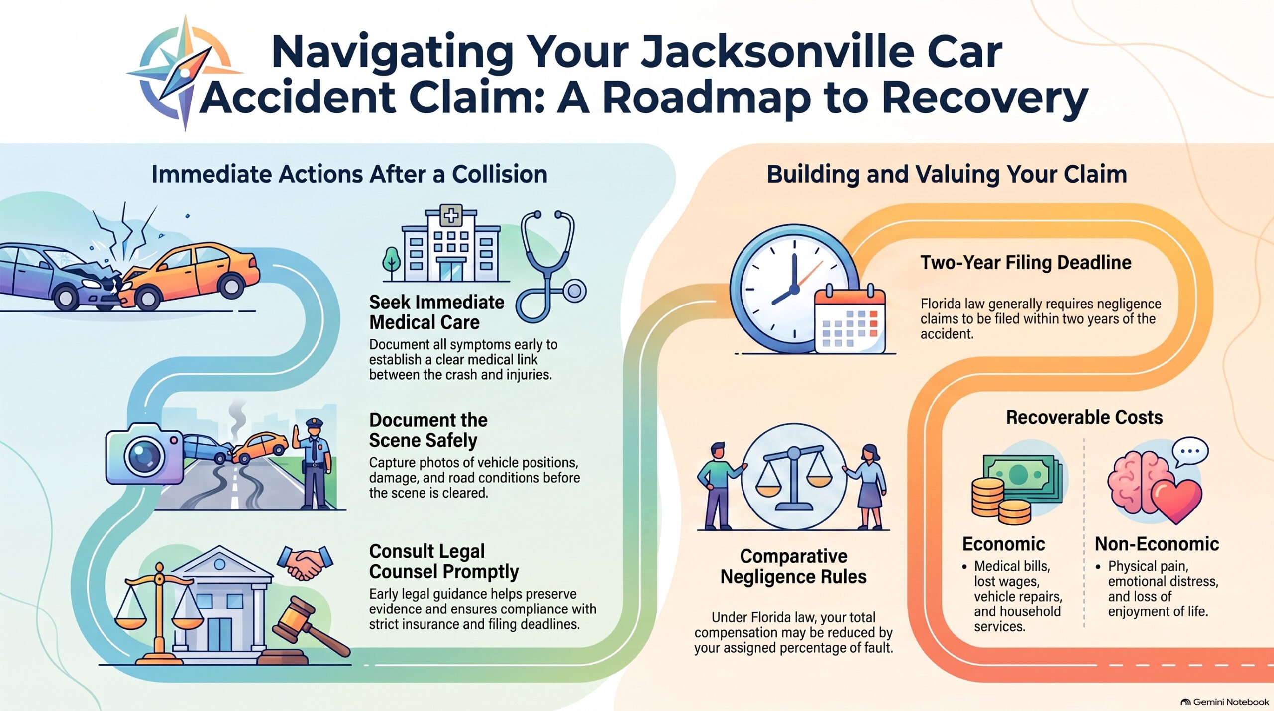 Jacksonville Car Accident Claim Roadmap