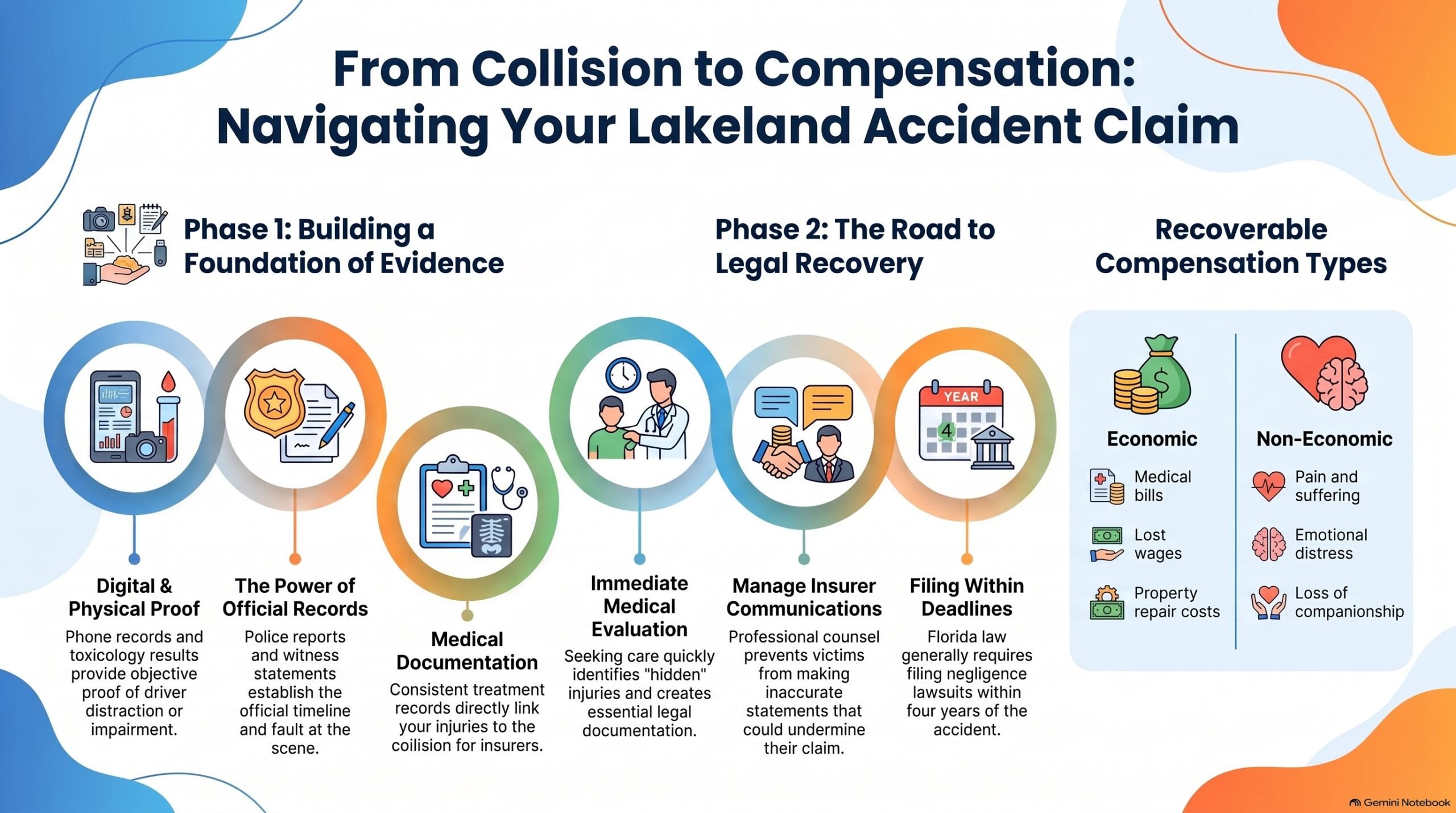 Guía del Proceso de Reclamación por Accidentes en Lakeland