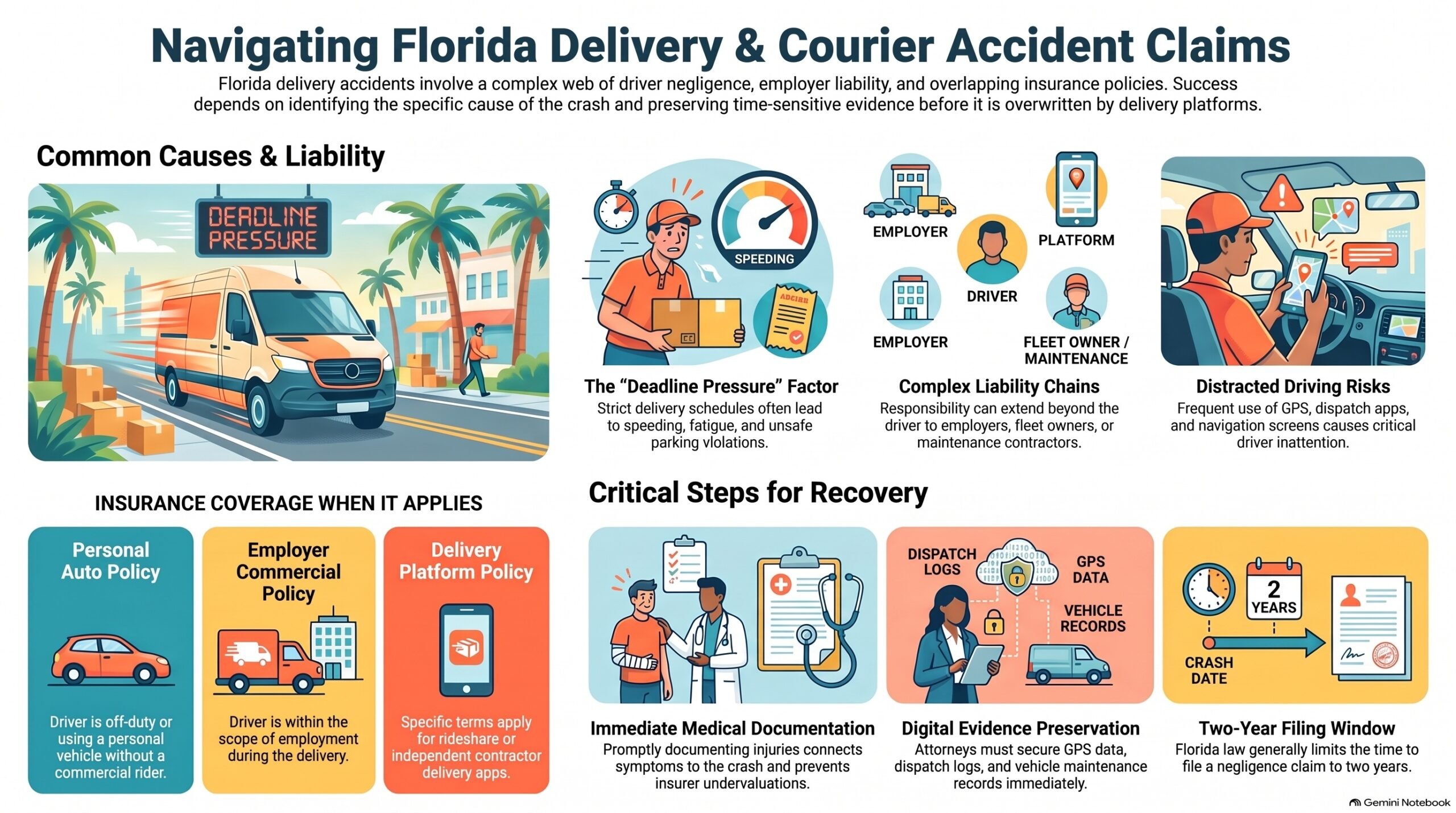 Navigating Florida Delivery Accident Claims