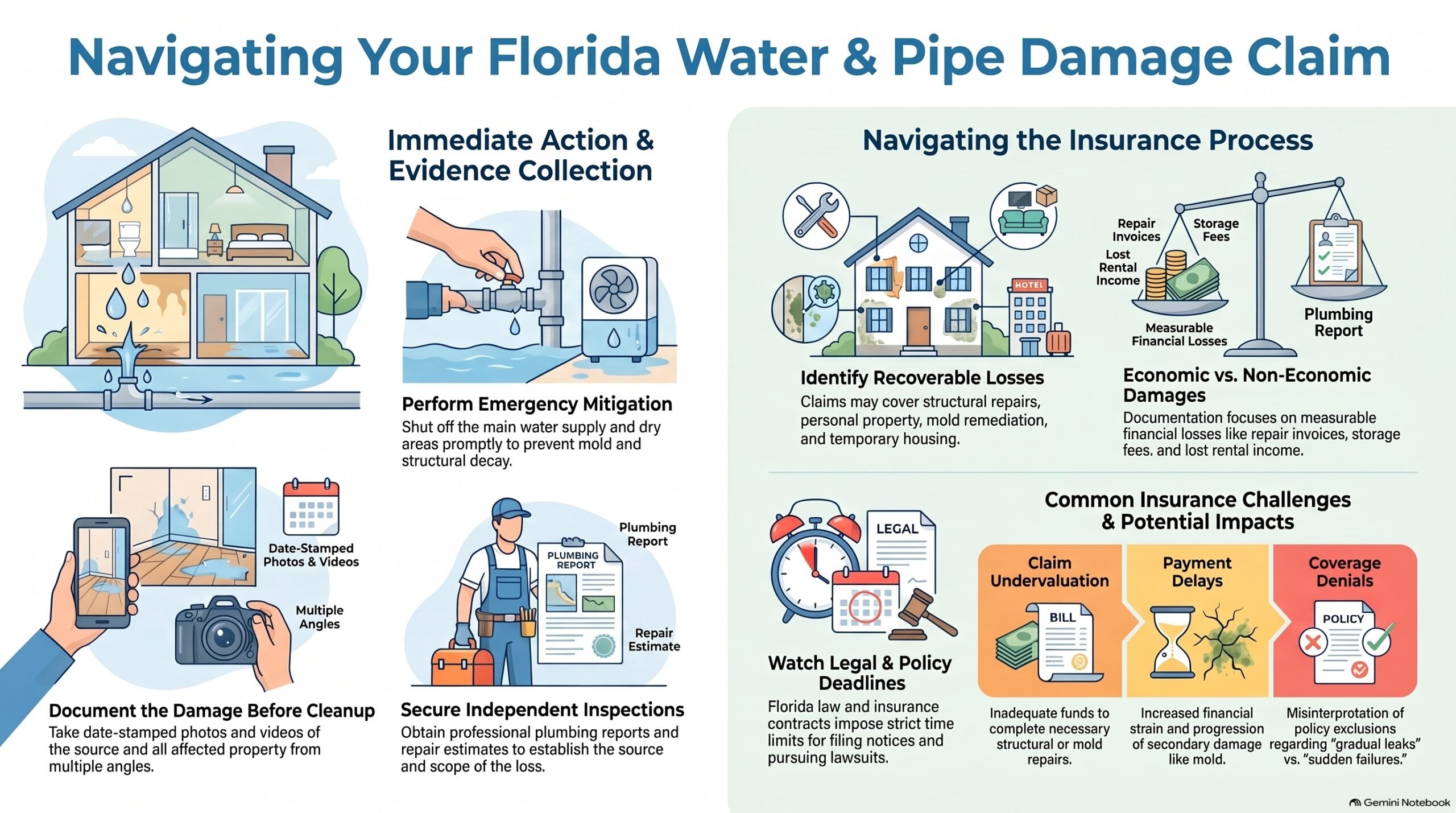 Navigating Florida Water Damage Claims