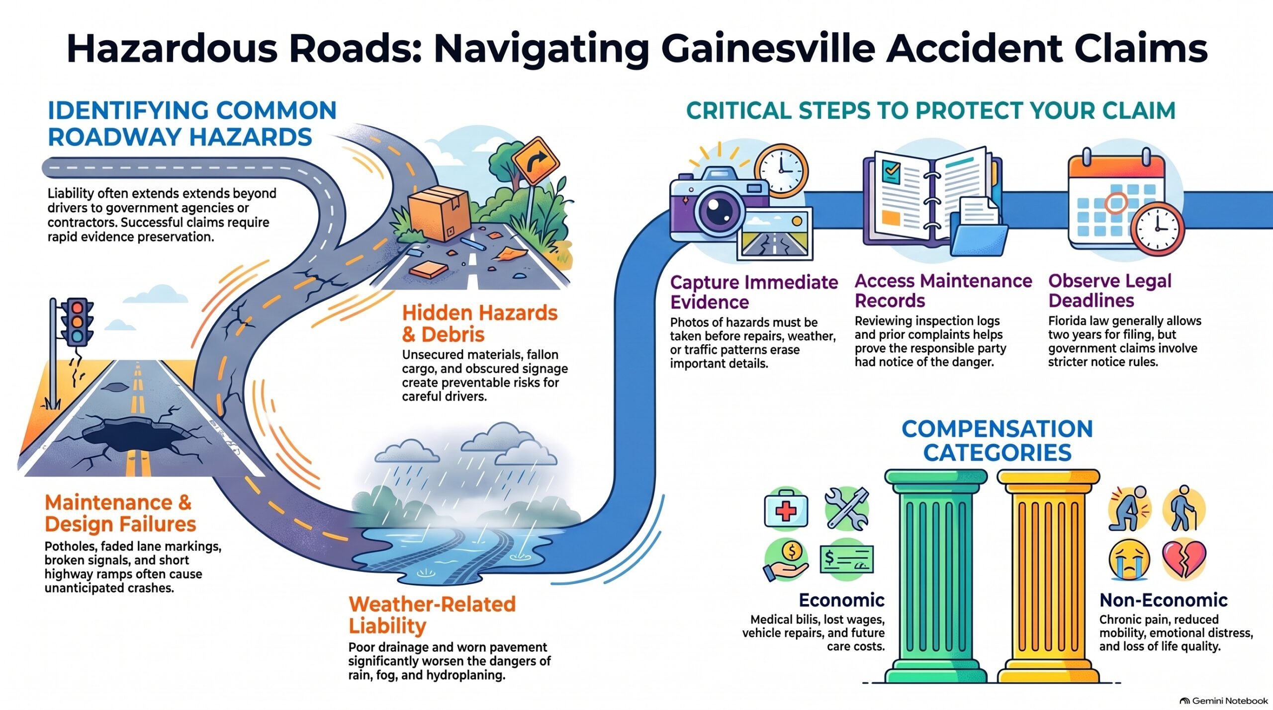 Guía para Navegar Reclamaciones de Accidentes en Gainesville