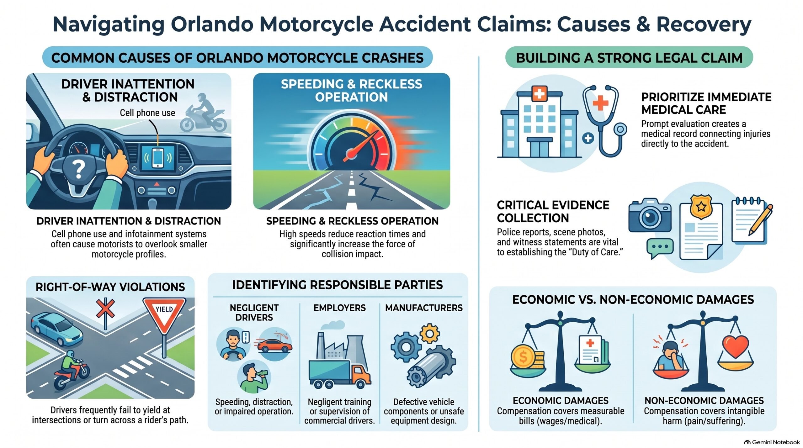 Orlando Motorcycle Accident Claim Guide
