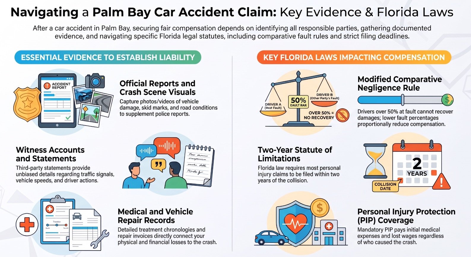 Palm Bay Car Accident At-Fault Parties Lawyer