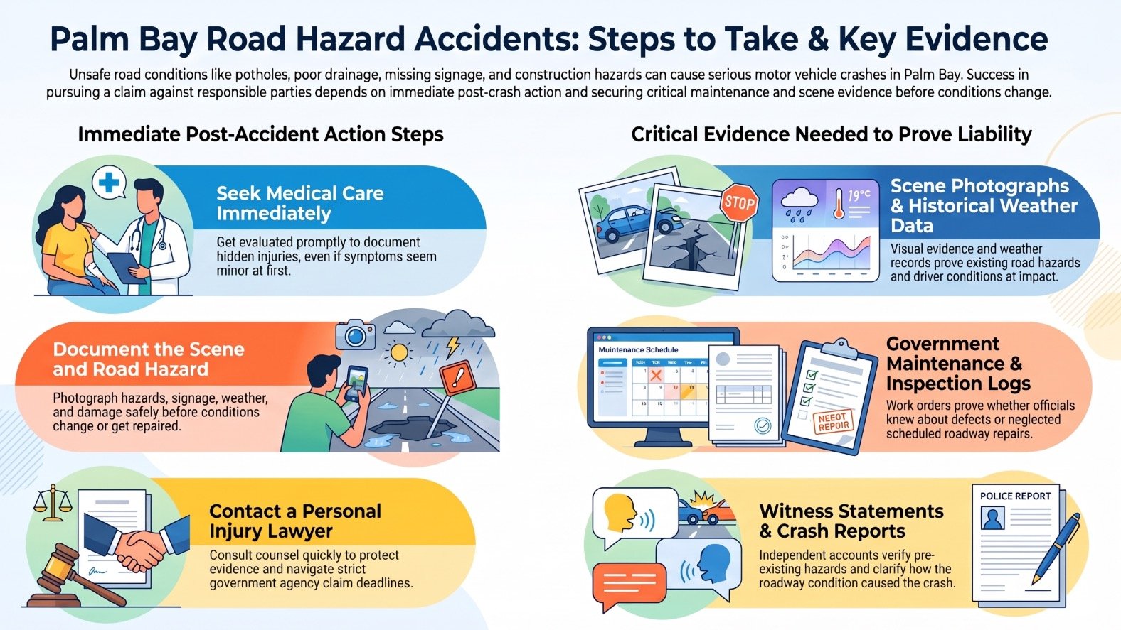 Palm Bay Car Accident Road & Highway Conditions Lawyer