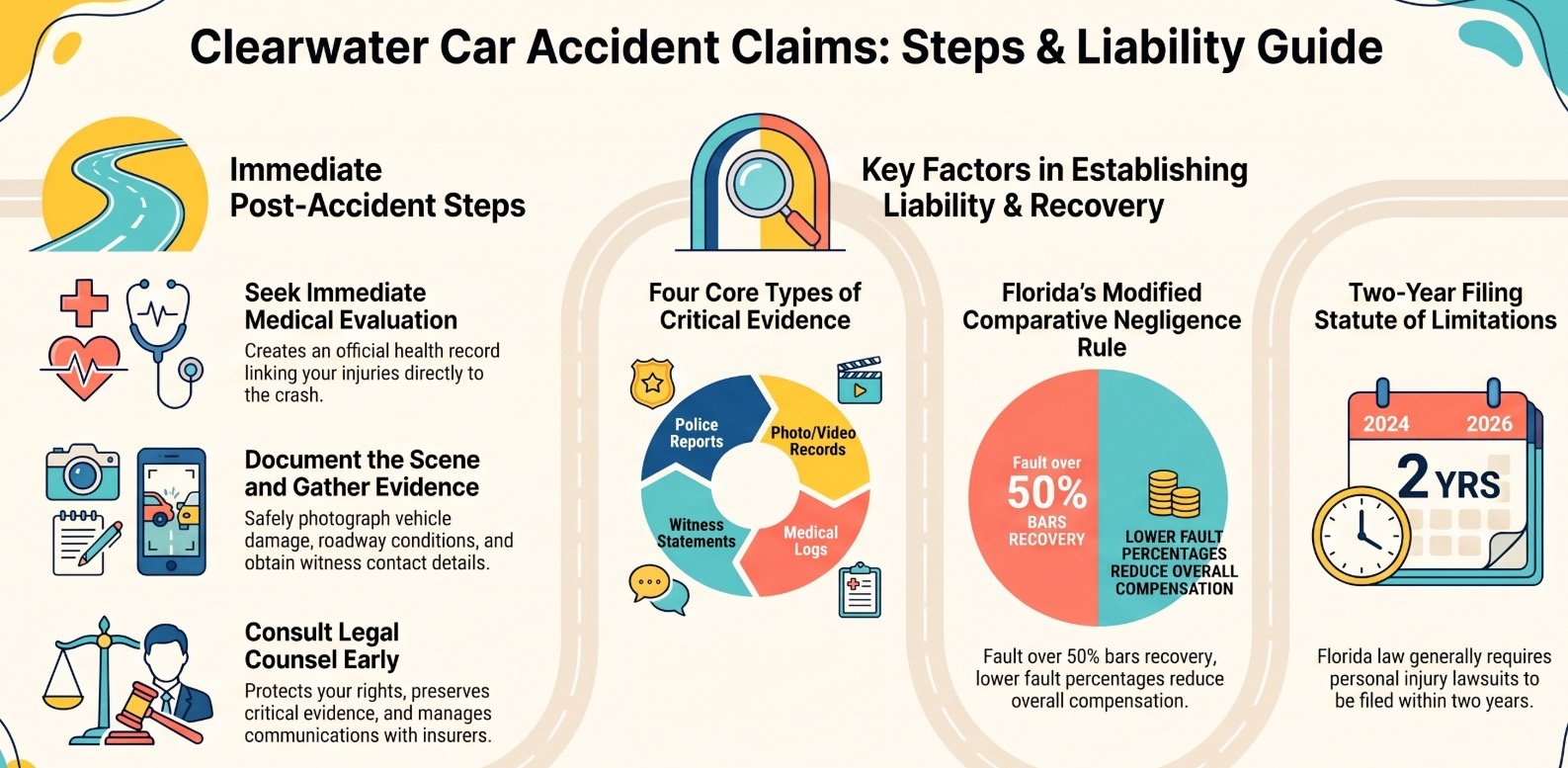 Clearwater Car Accident At-Fault Parties Lawyer