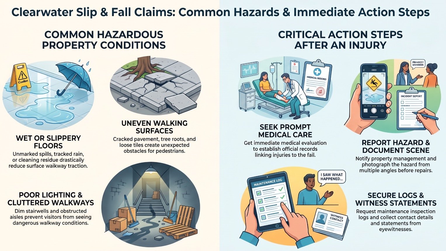 Clearwater Slip & Fall Hazardous Conditions Lawyer
