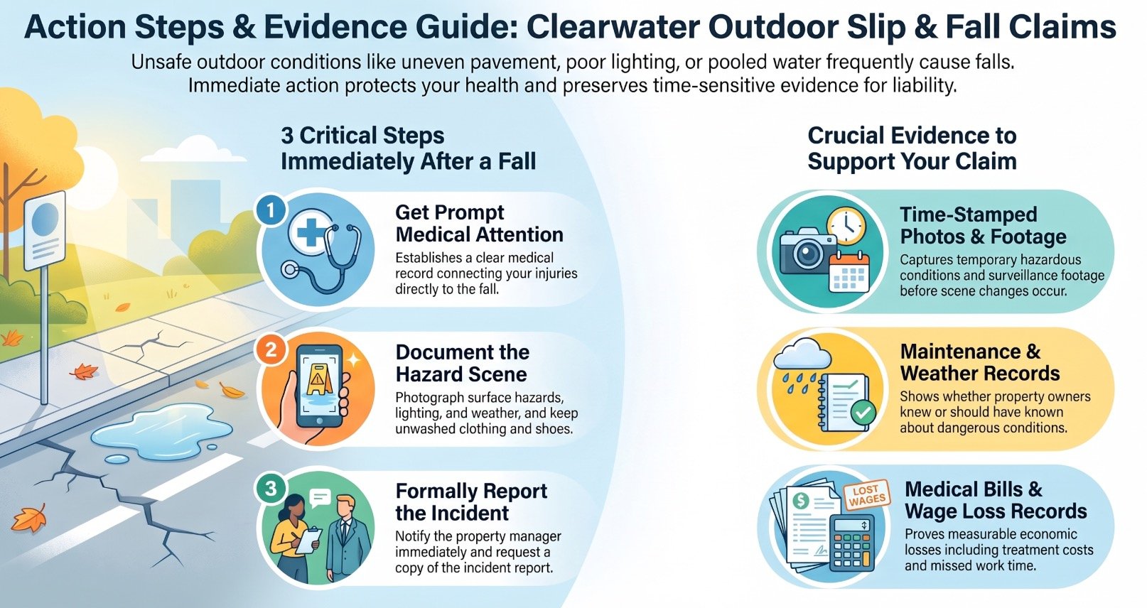 Clearwater Slip & Fall Outdoor & Parking Lot Lawyer
