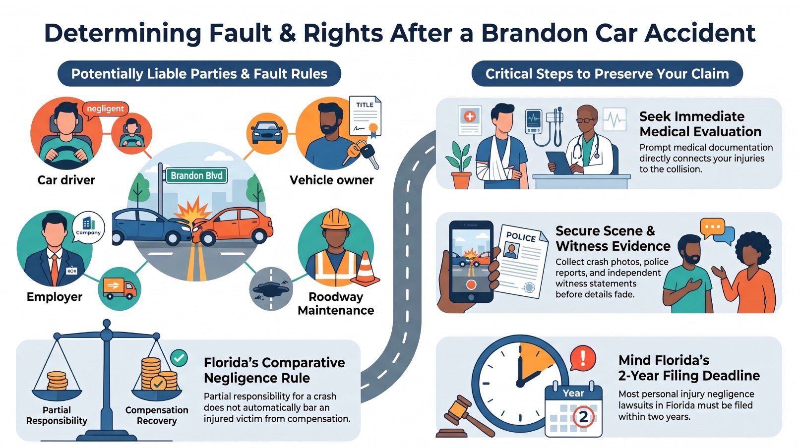 Brandon Car Accident At-Fault Parties Lawyer