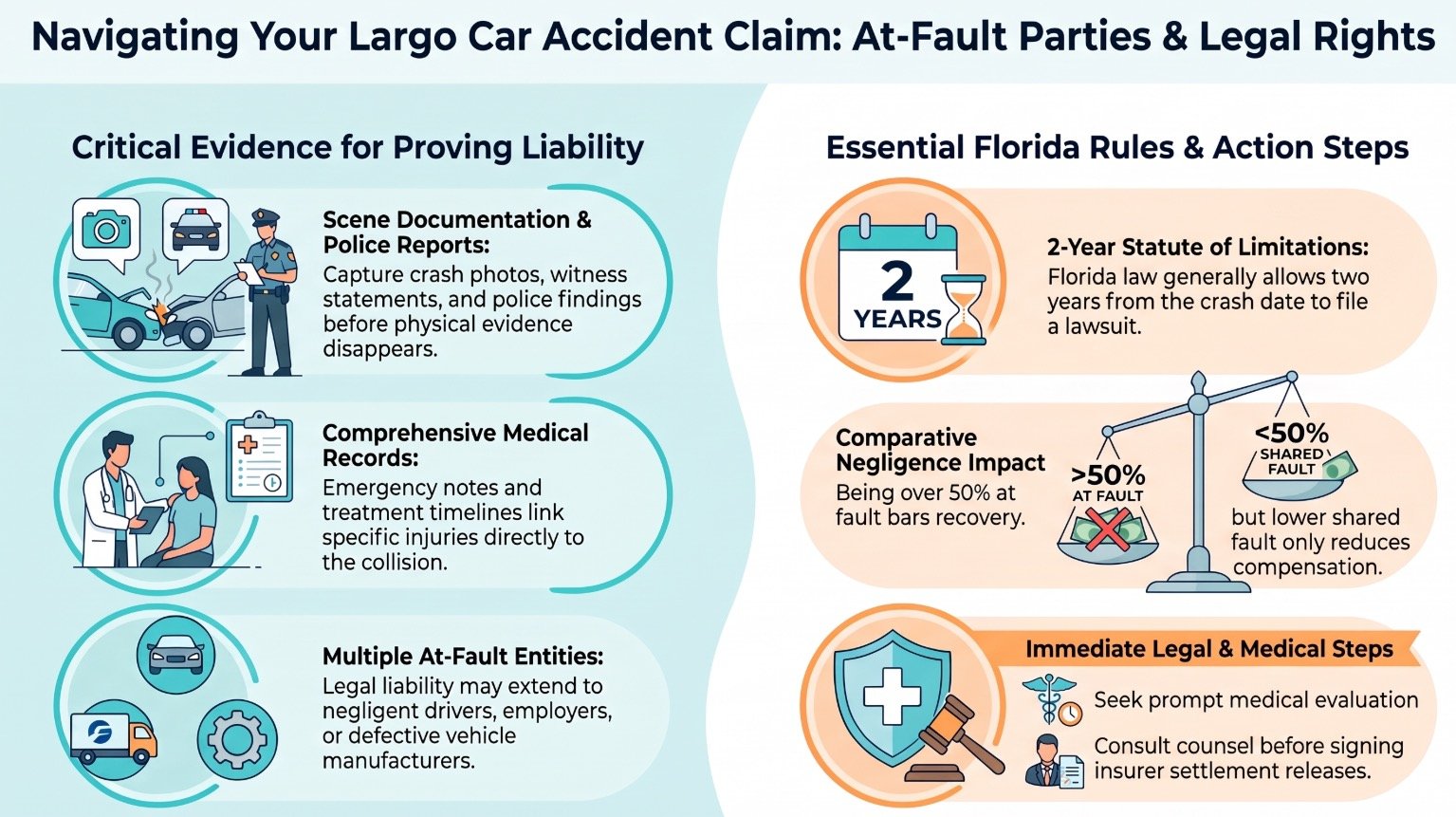 Largo Car Accident At-Fault Parties Lawyer