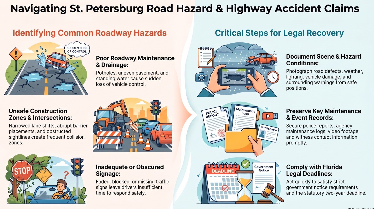 St. Petersburg Car Accident Road & Highway Conditions Lawyer