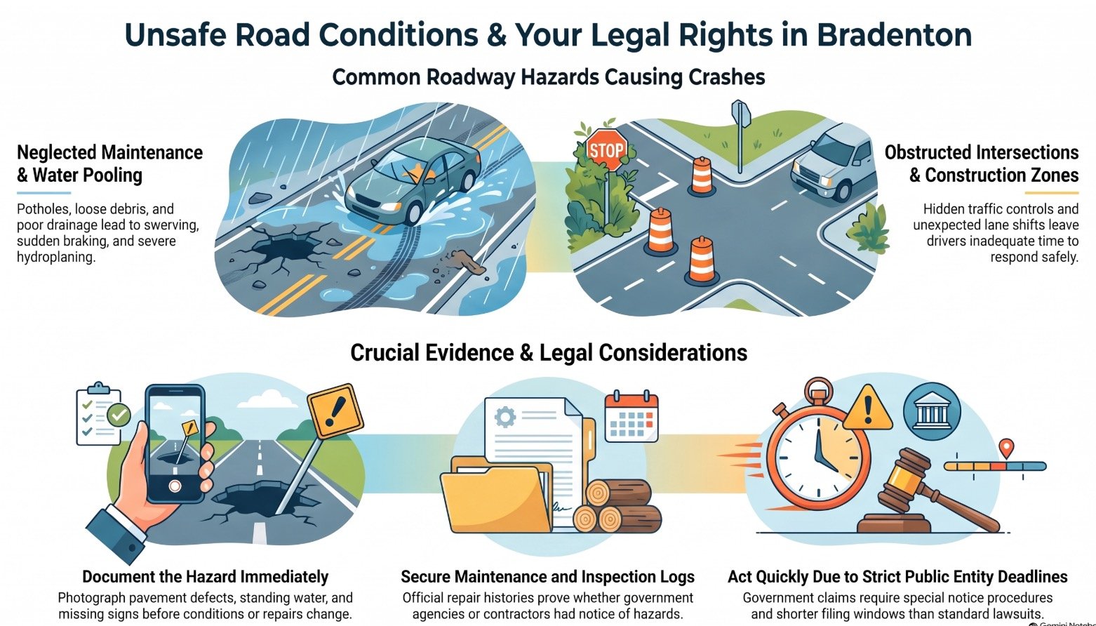 Bradenton Car Accident Road & Highway Conditions Lawyer