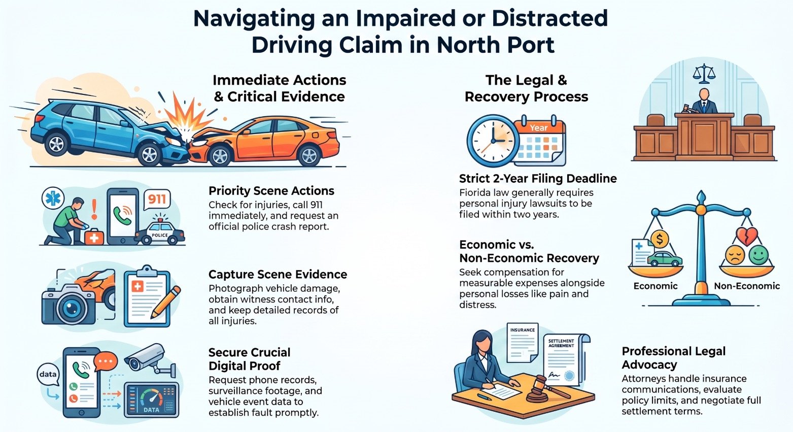 North Port Car Accident Impaired & Distracted Driving Lawyer