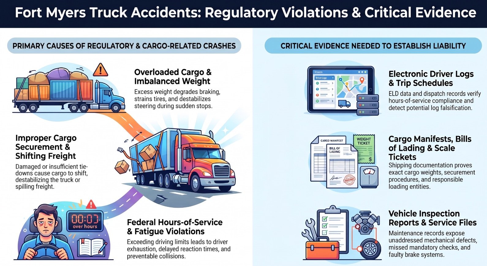 Fort Myers Truck Accident Trucking Regulations & Loading Lawyer