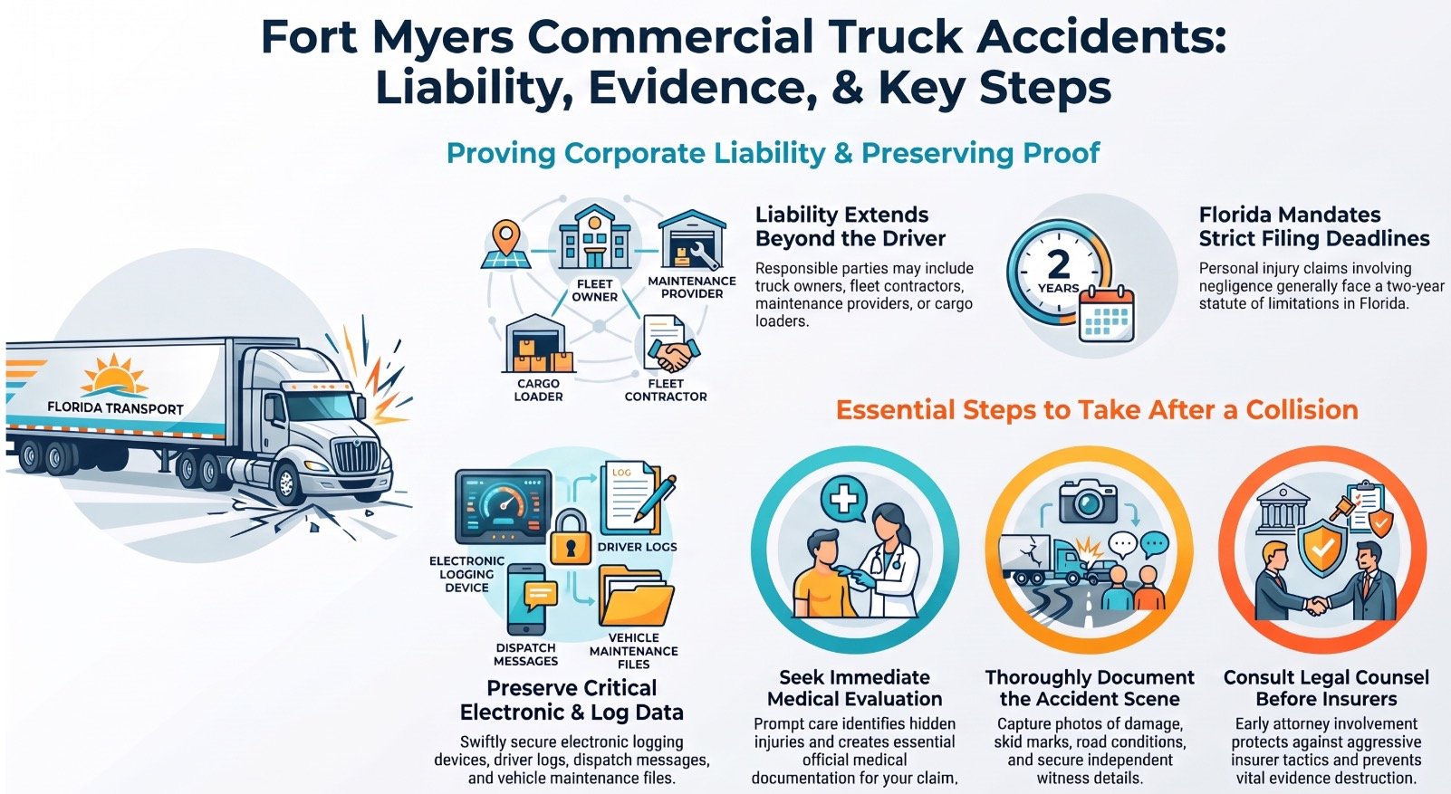 Fort Myers Truck Accident Companies & Brands Lawyer