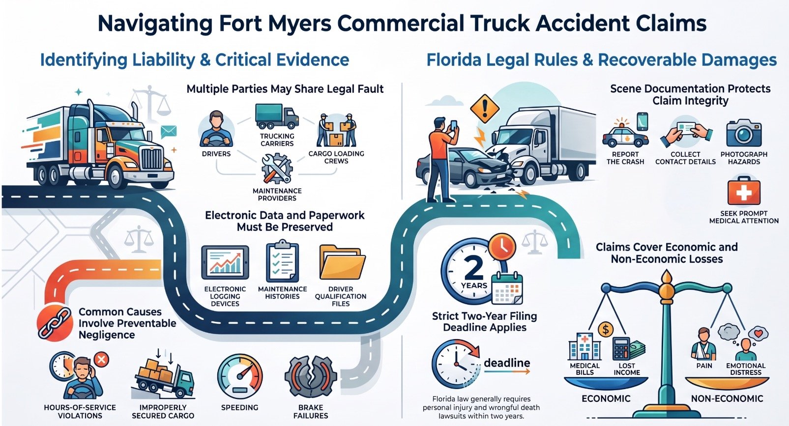 Fort Myers Truck Accident Claims & Liability Lawyer