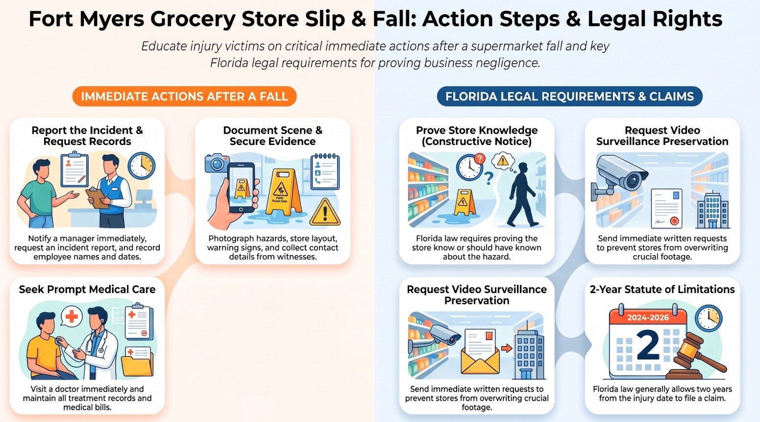 Fort Myers Slip & Fall Grocery & Supermarkets Lawyer