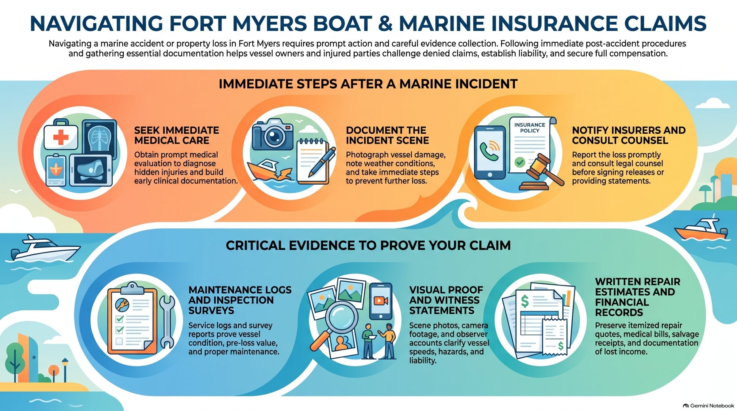 Guía de Reclamaciones Marinas de Fort Myers