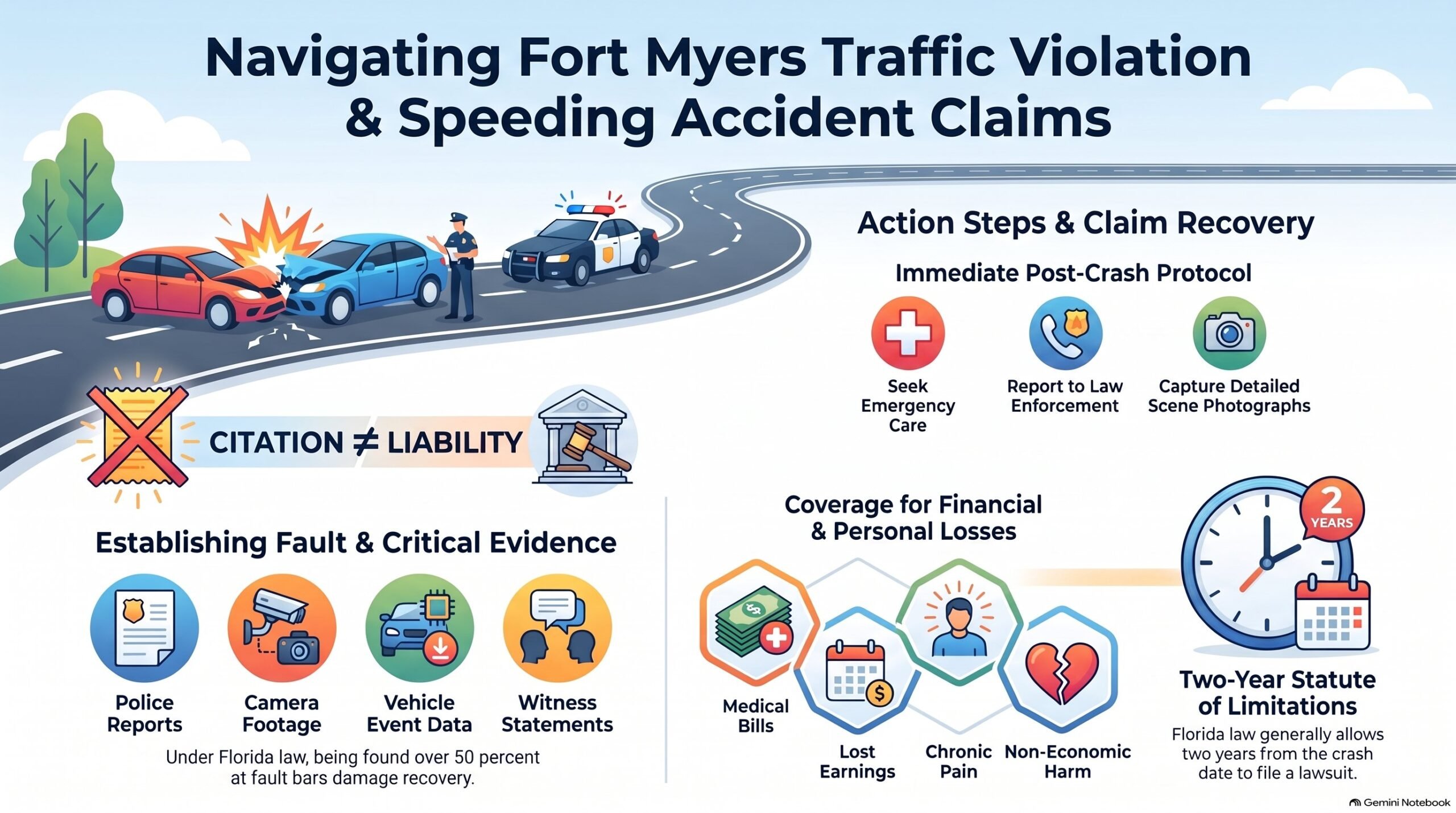 Fort Myers Traffic Accident Claims
