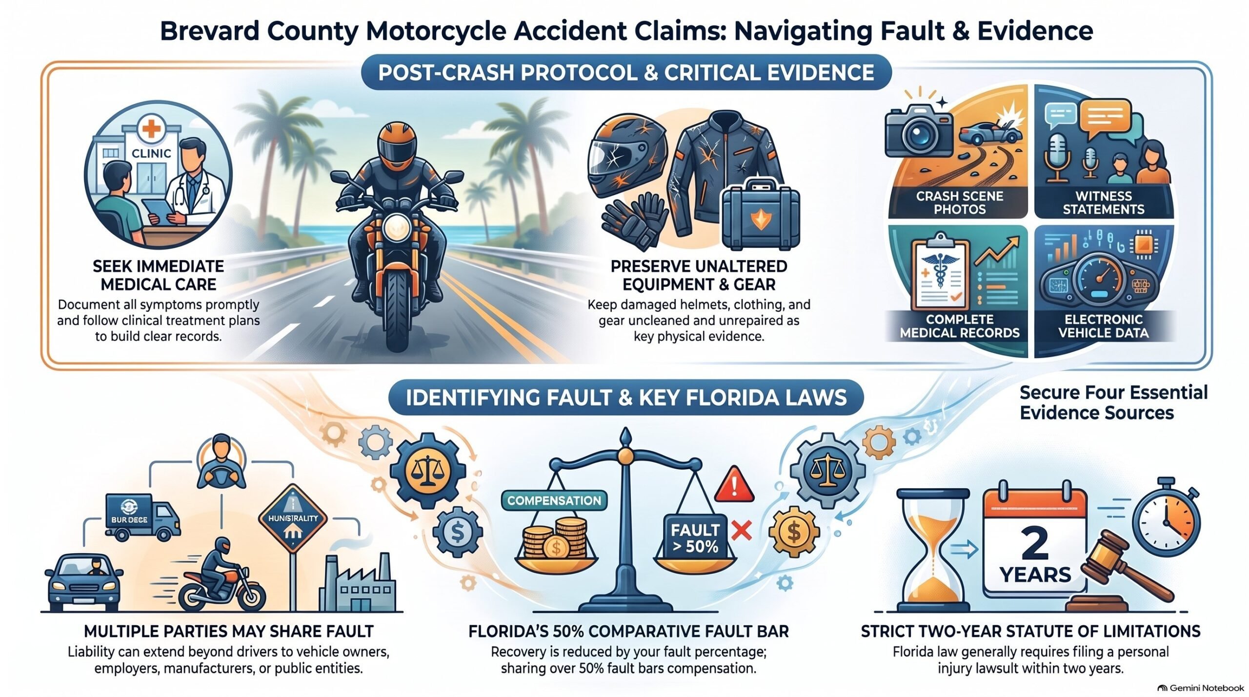 Guía de Reclamaciones por Accidentes de Motocicleta