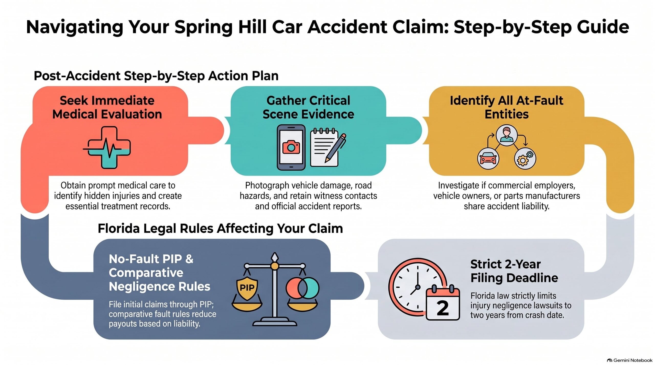 Guía de Reclamación por Accidentes en Spring Hill