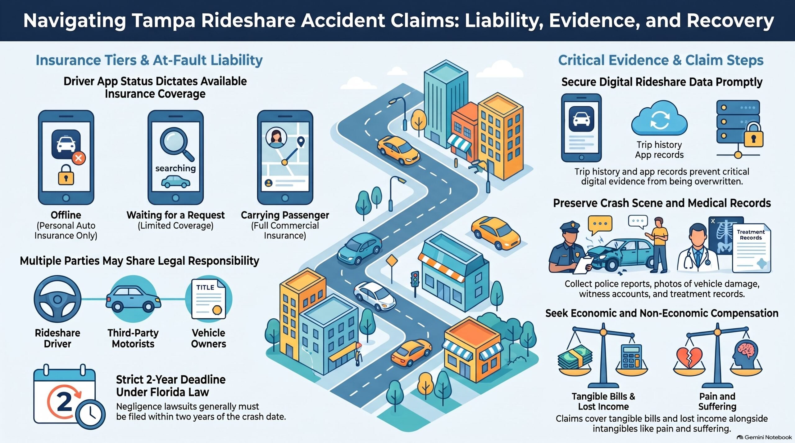 Tampa Rideshare Accident Claims Guide