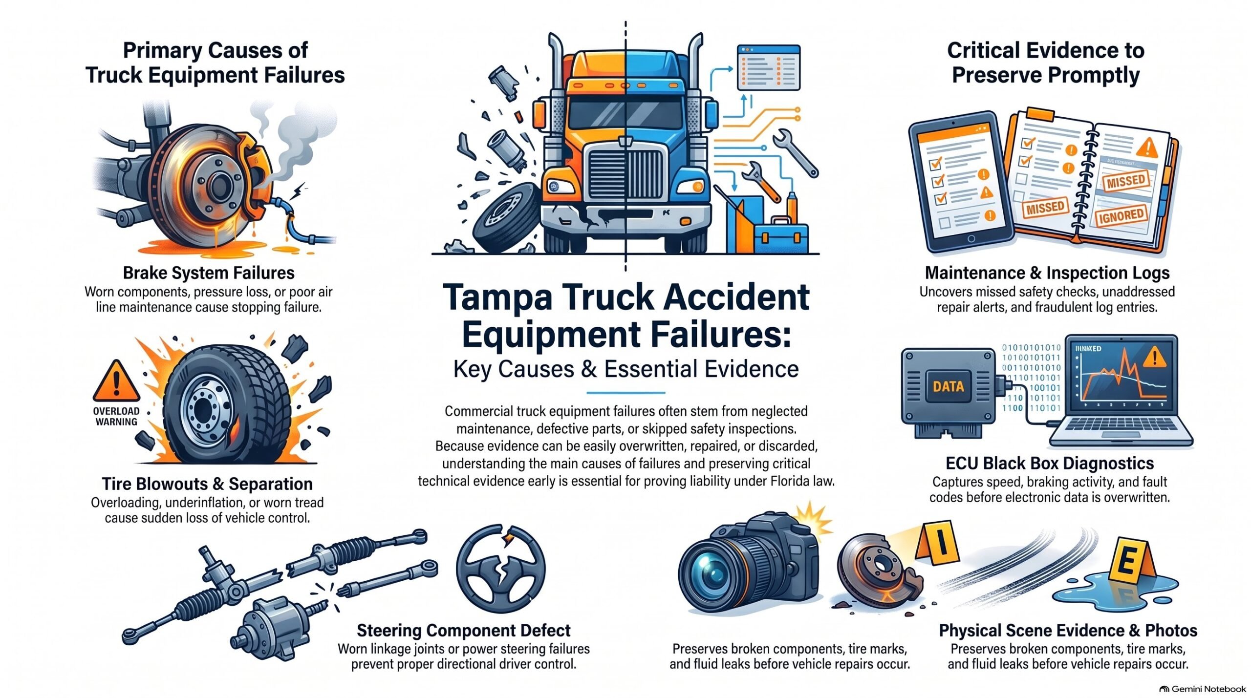 Truck Equipment Failures Infographic